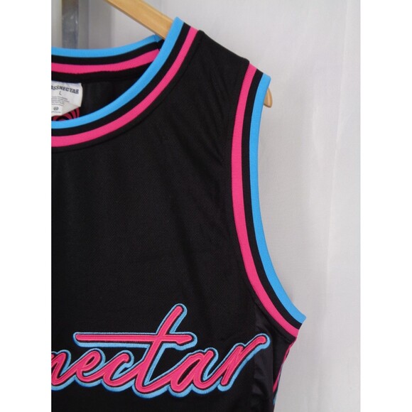 Bassnectar Basshead 808 Jersey Black Blue Pink Sz Large Mens Techno Music - Picture 6 of 13